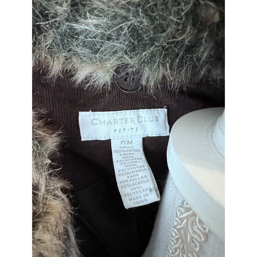 Charter Club Brown  Puffer Vest.  Sz. Petite Medium Item #0230 - Picture 9 of 11